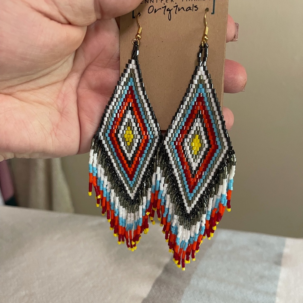 Seed Bead Boho Earrings